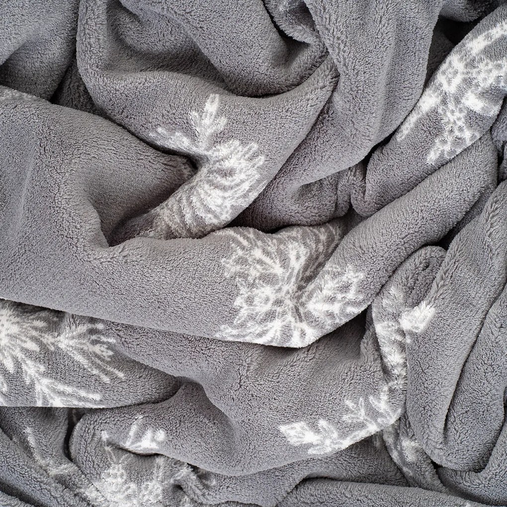 4Home Silent Snowfall gyapjú hatású pléd, 150 x 200cm