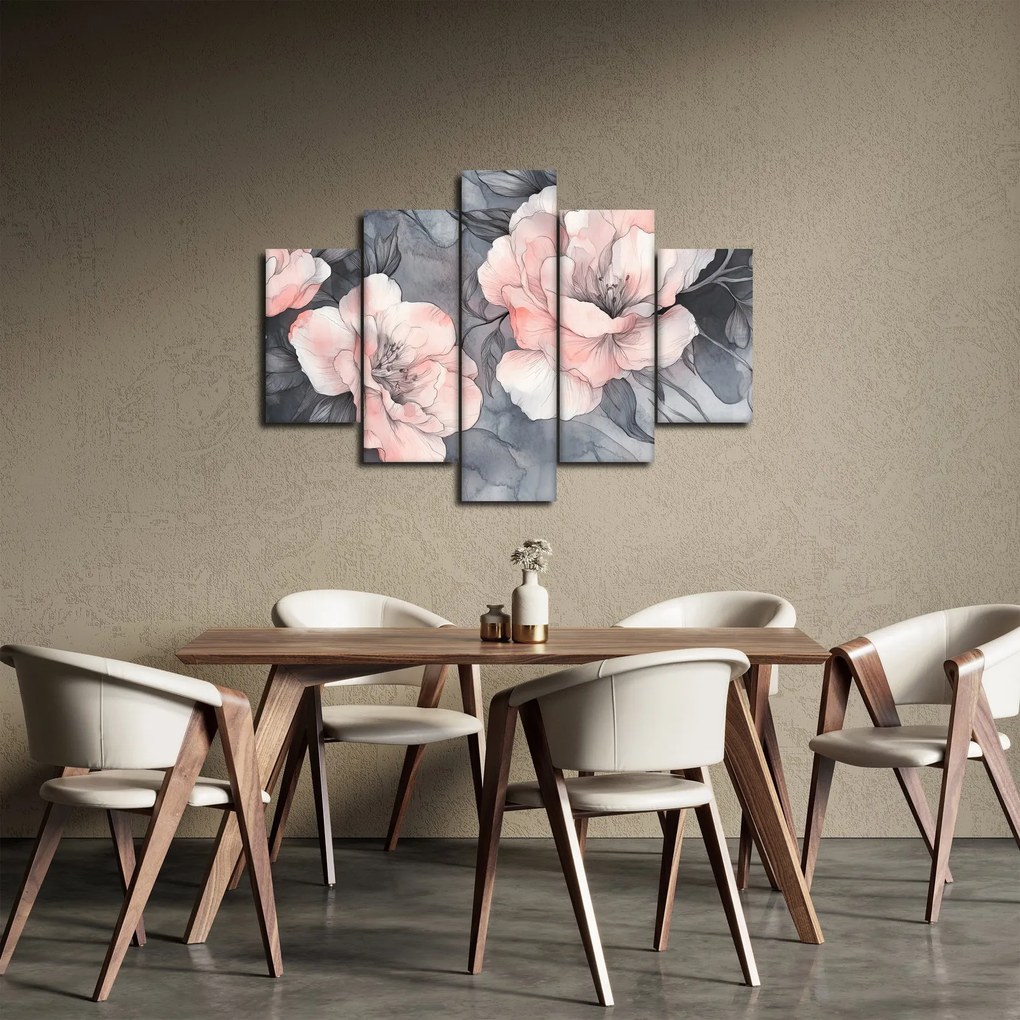 Kép - Virágok vázlata (150x105 cm)