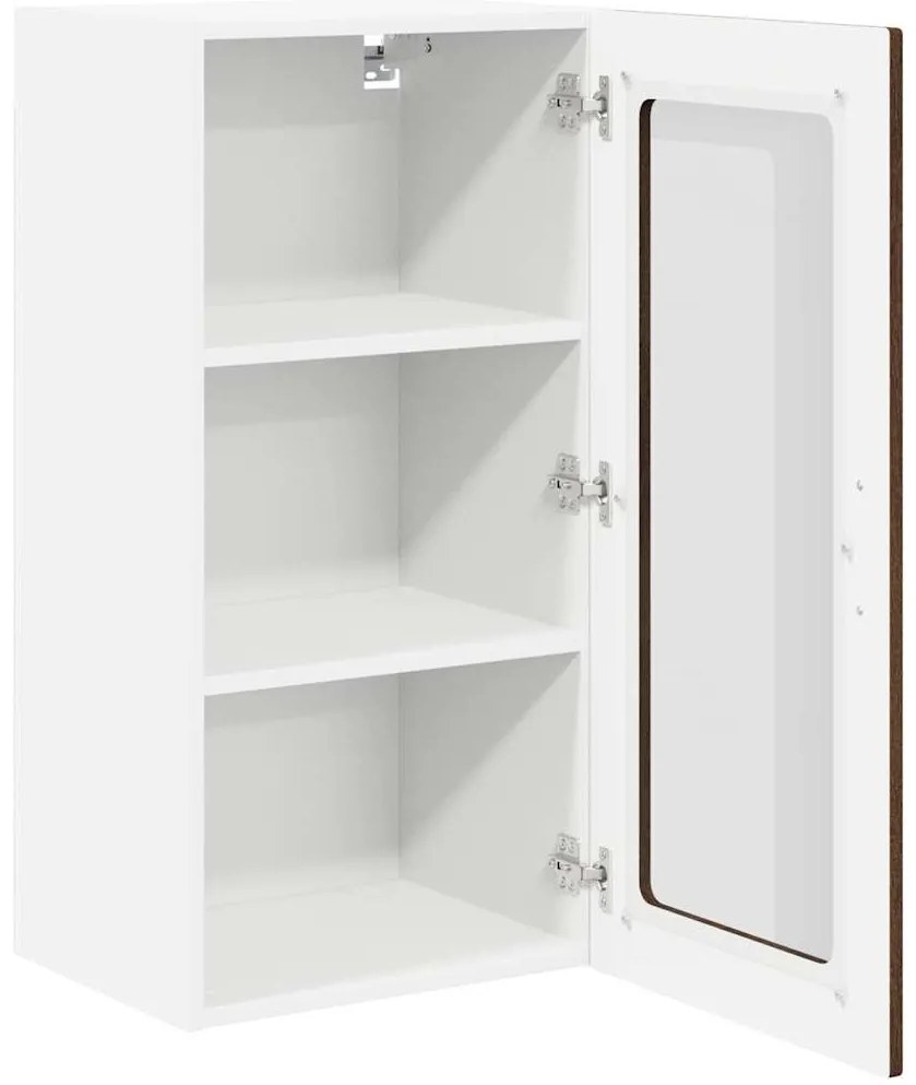 Fali konyhaszekrény ajtóval Barna Tölgy 40 x 31 x 80 cm Faanyag