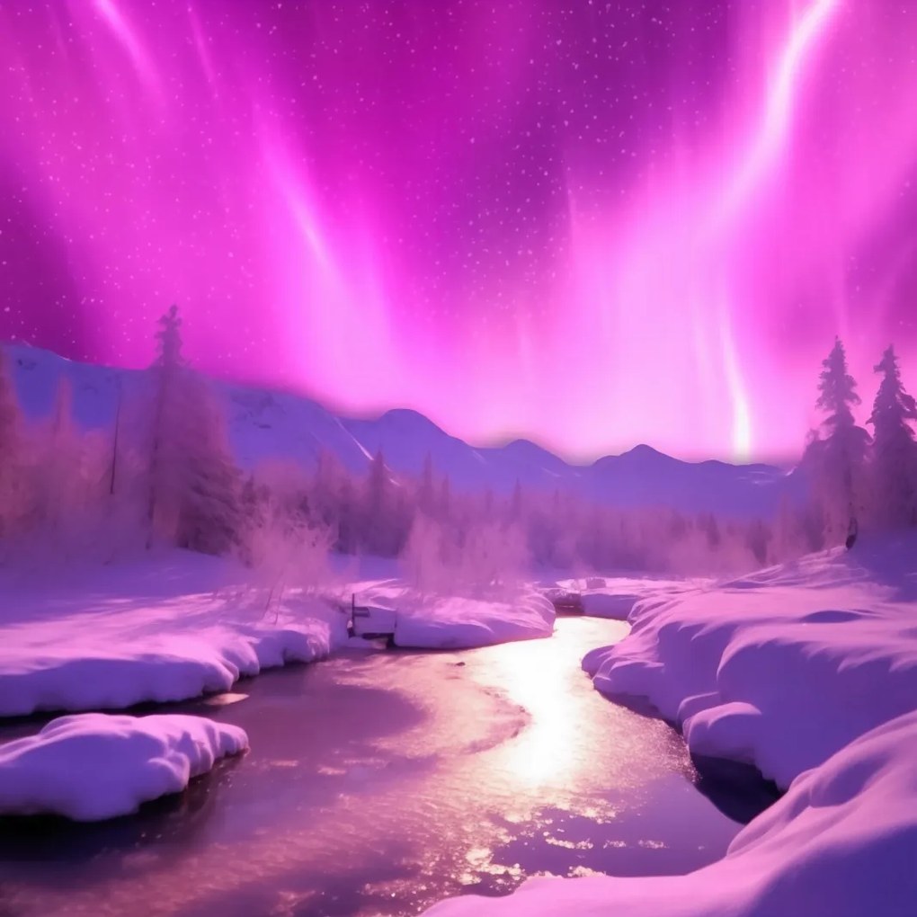 Poszter 30x30cm Aurora az ég felett