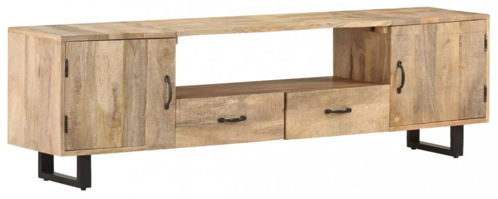 tömör mangófa TV-szekrény 160 x 30 x 45 cm