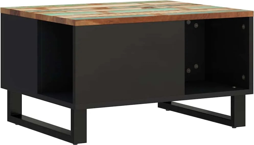 vidaXL tömör újrahasznosított fa dohányzóasztal 60 x 50 x 35 cm