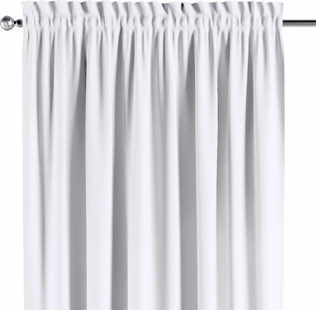 Csatornafüggöny frufruval 1 db 130x245cm hófehér