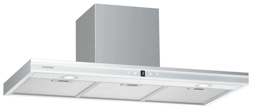 Klarstein Auriana páraelszívó, Környezeti fény, 700 m³/h, WiFi, Touch, LED