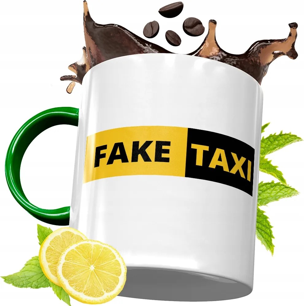 Zöld Bögre Taxisofőrnek Születésnapra Ajándék fényképes nyomtatással