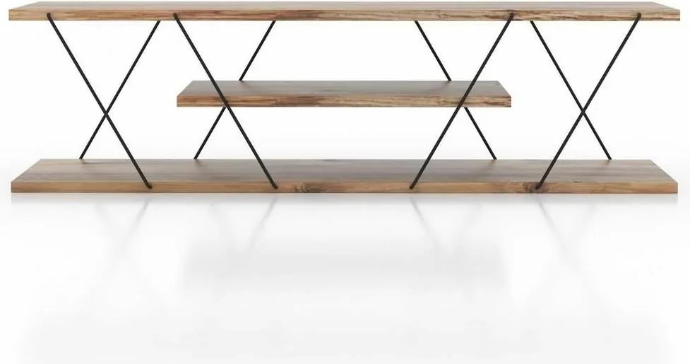 Canaz Black and Walnut TV-asztal