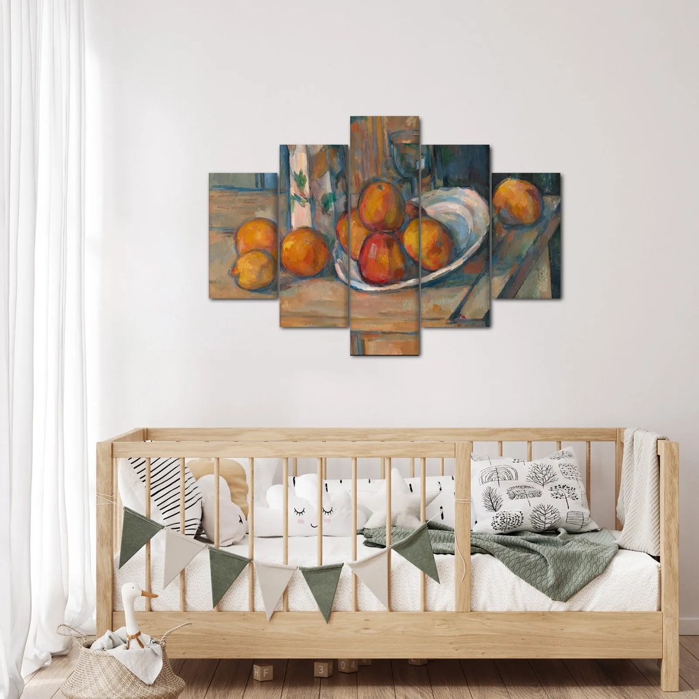 Kép - Paul Cézanne, Still Life with Milk Jug and Fruit, reprodukciók (150x105 cm)
