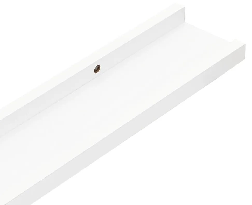 4 db fehér fali polc 40 x 9 x 3 cm