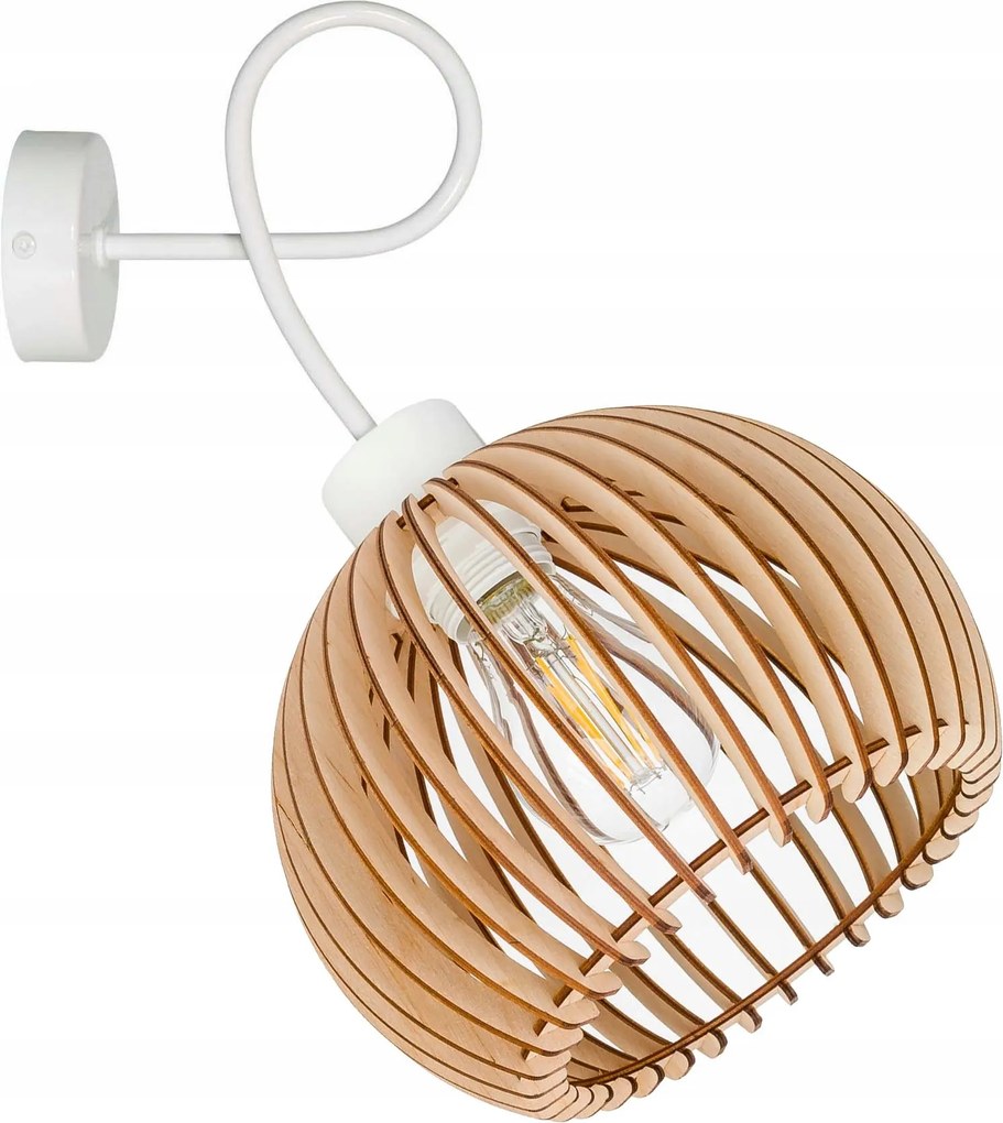 Fali lámpa fix göndör Loft lámpabúra gömb 36 Fa 1x e27