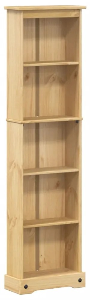 Corona tömör fenyőfa könyvszekrény 46 x 20 x 170 cm