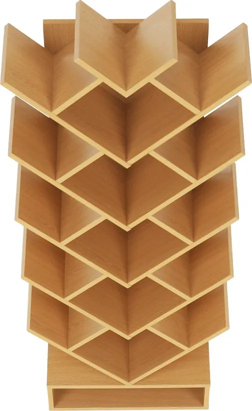 könyvespolc, tölgy , VEVEY