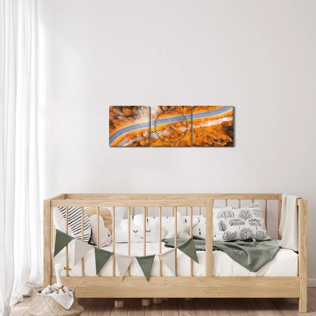 Kép - Hegyi út (órával) (90x30 cm)