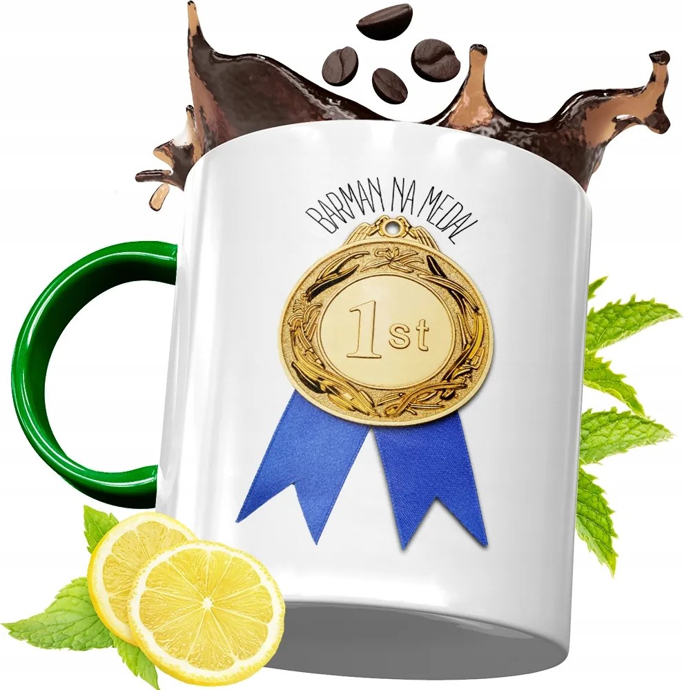 Zöld Bögre Csaposnak Születésnapi Ajándék Nyomtatott Fotóval