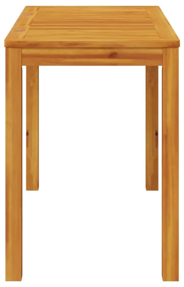 tömör akácfa kerti étkezőasztal 110 x 55 x 75 cm