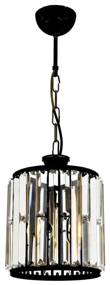 Láncos csillár PUNE 1xE27/40W/230V fekete