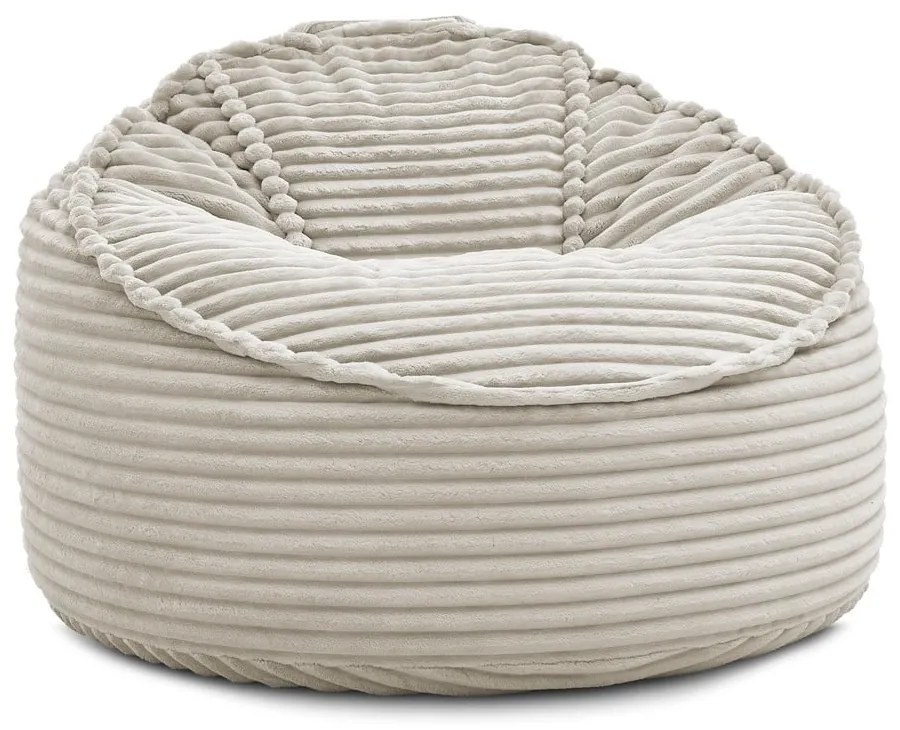 Bézs kordbársony babzsákfotel Socrate – Bobochic Paris