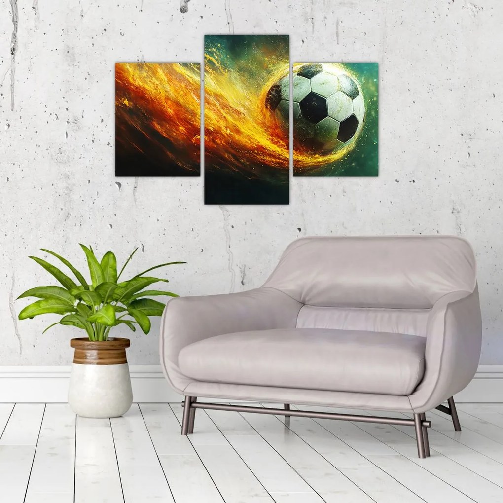 Kép - Focilabda repülés közben (90x60 cm)