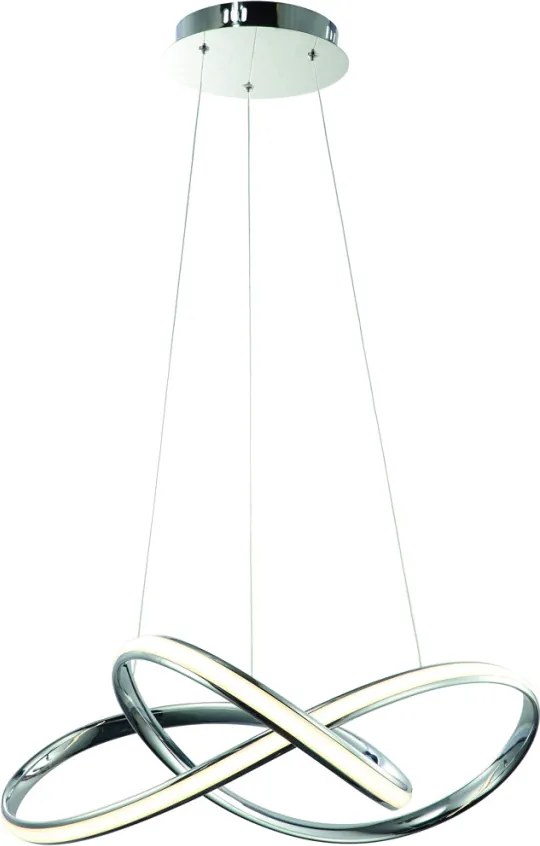MILAGRO ML3806 CAPPIO Modern Led Függesztett Lámpa Króm LED IP20