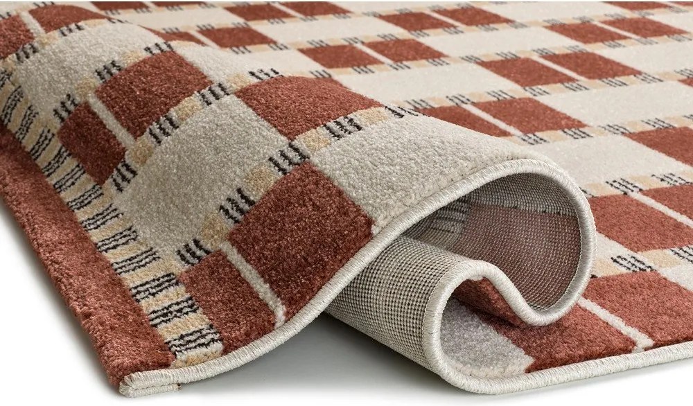 Bézs-terrakotta színű szőnyeg 133x190 cm Astra – Universal