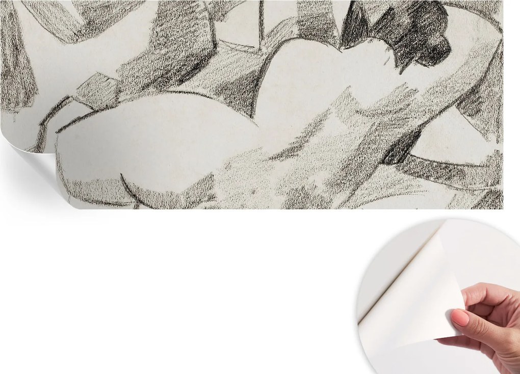 Fotótapéta Fali tapéta Hálószobába és Nappaliba Fekvő figura 250x104 cm