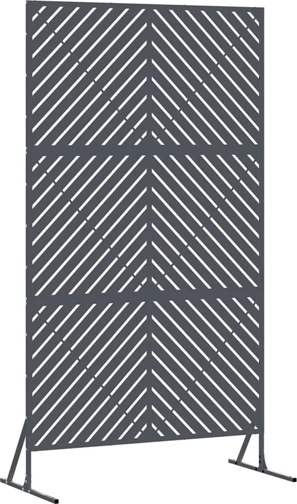 vidaXL Magánszféra Képernyő Antracit 100 x 50 x 180 cm Acél