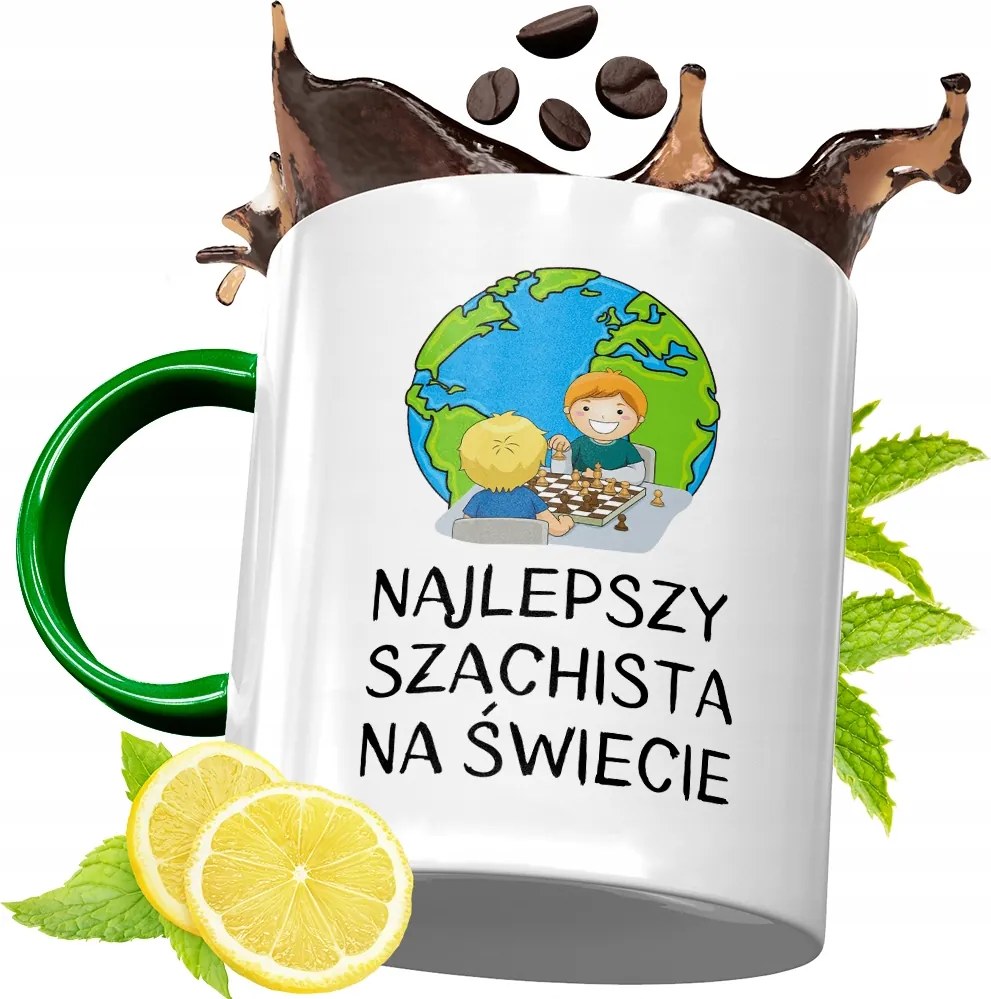 Zöld Bögre Sakkozónak Születésnapi Ajándék fényképes nyomtatással