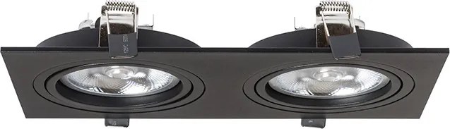 RENDL PASADENA G53 SQ II fekete 230V LED G53 2x15W