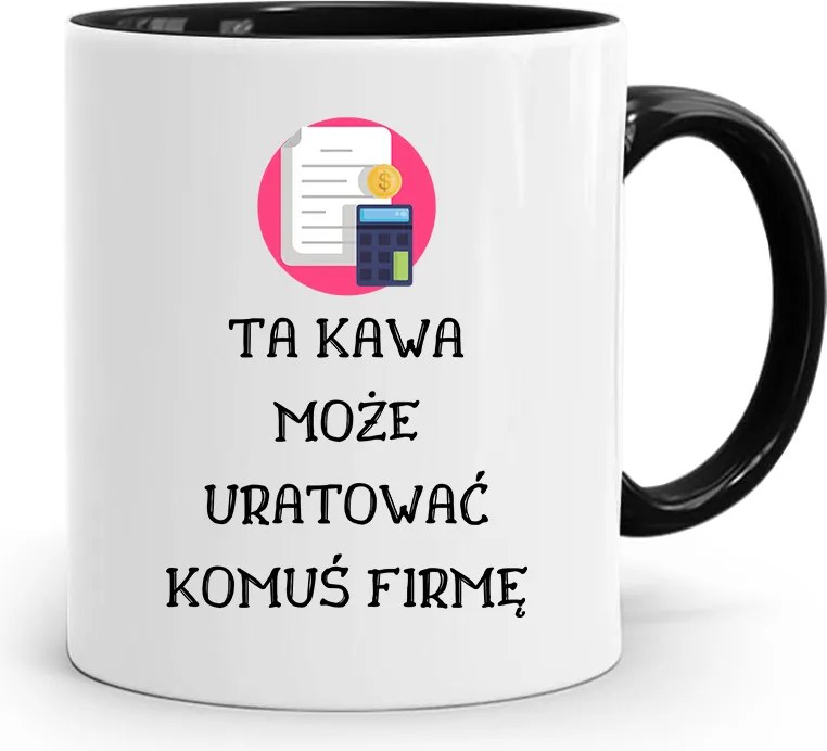 Fekete Bögre Ajándék Könyvelőnek, fényképes nyomattal