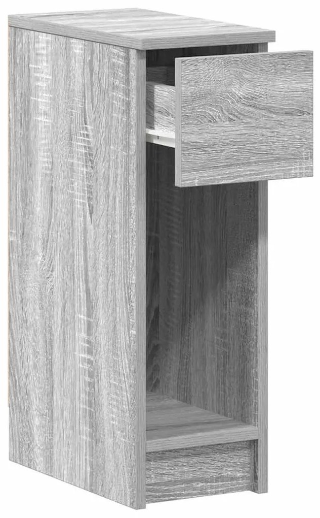 éjjeliszekrények fiókos 2 db szürke sonoma 20 x 36 x 60 cm