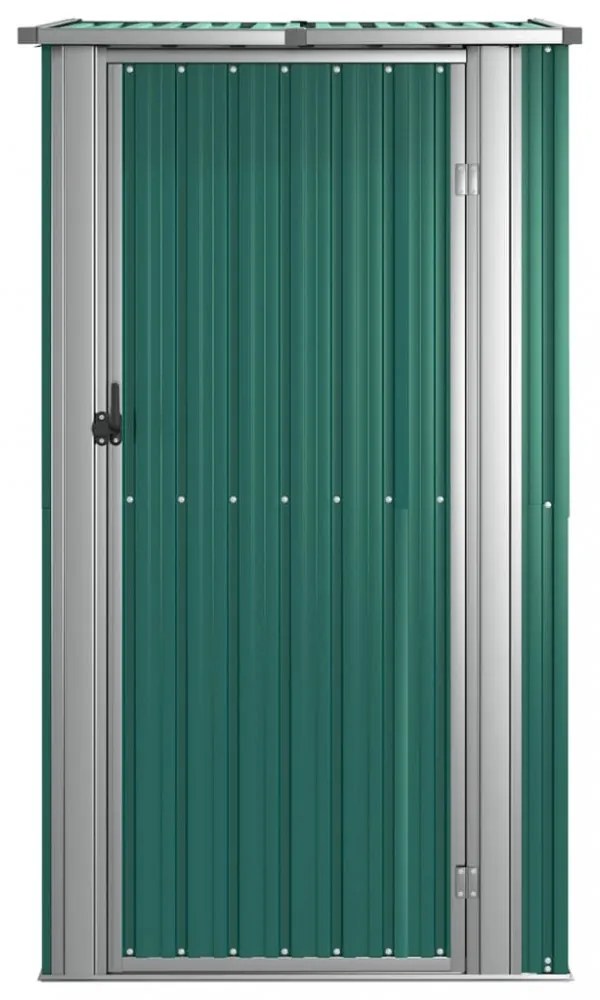 zöld kerti fészer horganyzott acélból 118,5 x 97 x 209,5 cm