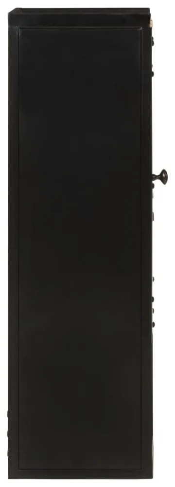 vas és tömör mangófa fürdőszobai szekrény 40 x 27 x 90 cm