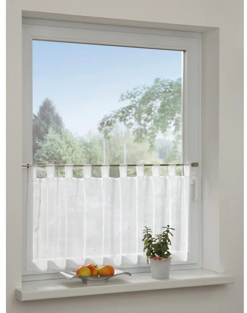 Fehér átlátszó függöny 48x140 cm Voile - Gardinia