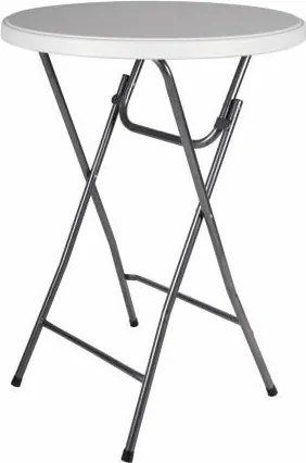 GARTHEN Parti asztal összecsukható BISTRO Fehér 80 x 110 cm