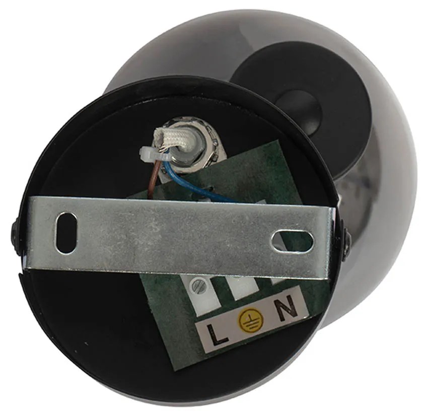 Okos mennyezeti spotlámpa fekete füstüveggel, beleértve a Wifi P45-öt - Vidro