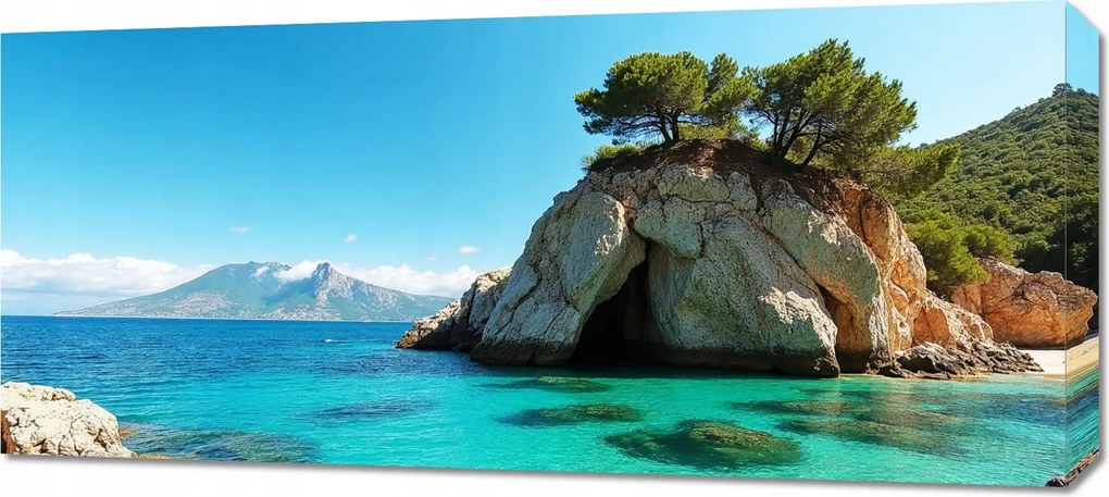 Vászonkép 90x40cm Hálószoba Nappaliba Panoráma Szigetek