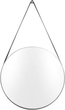 Függő tükör kerek ezüst előszoba fürdőszoba fésülködőasztal Balanced XX