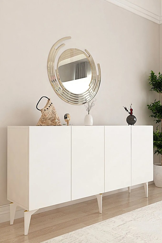 Lipa komód, fehér, 125 cm