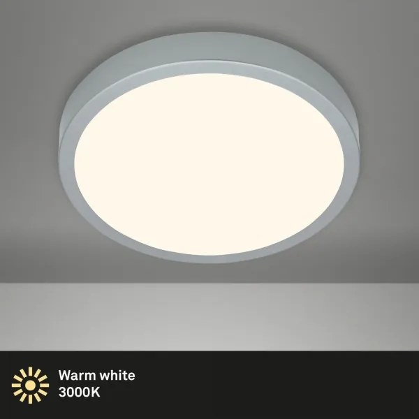 Briloner 3703-014-LED Mennyezeti lámpa RUNA LED/24W/230V 3000K pr.38 cm ezüst