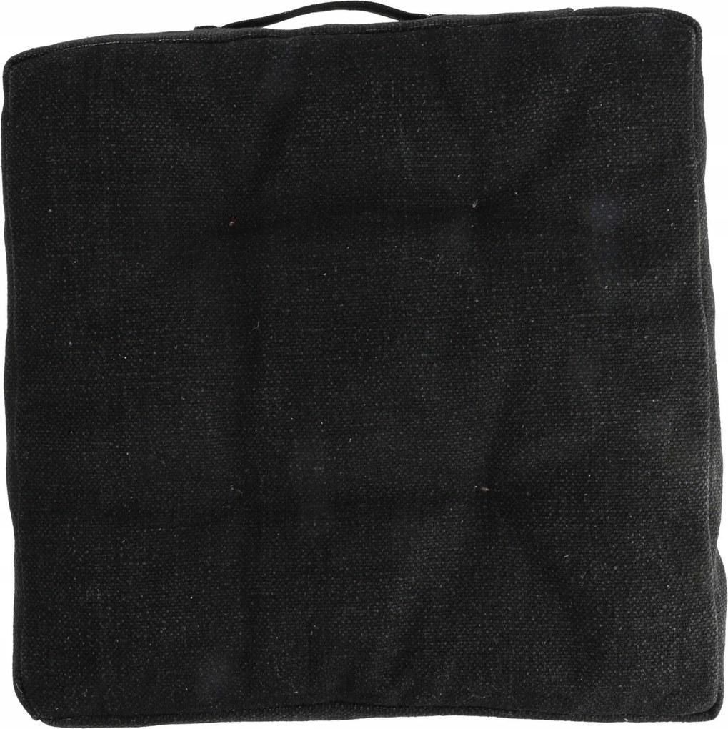 Székpárna steppelt pamut Fekete 40x40