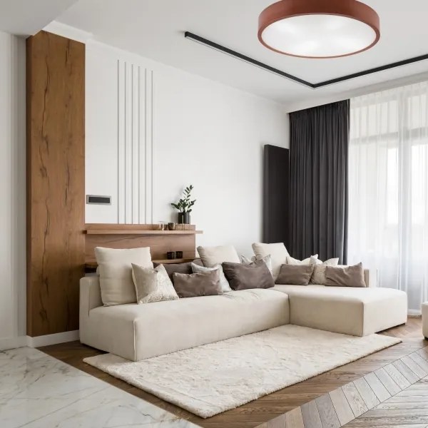 Mennyezeti lámpa NATURAL 4xE27/60W/230V ø 57,5 cm fenyő/barna