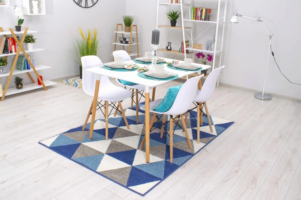 AKCIÓ Fehér étkezőasztal ADRIA 120x80 cm II. osztály