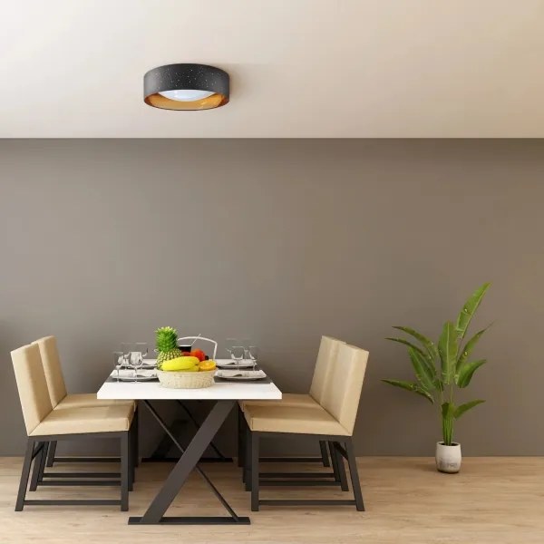 LED Mennyezeti lámpa TULUZA LED/24W/230V á. 40 cm fekete