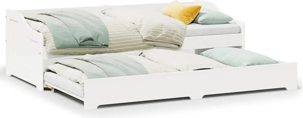 vidaXL fehér nappali ágy matrac nélkül IRUN 90x200 cm