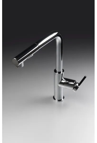 Deante BKM_073M mosogató csaptelep kihúzható zuhannyal, MOMI króm