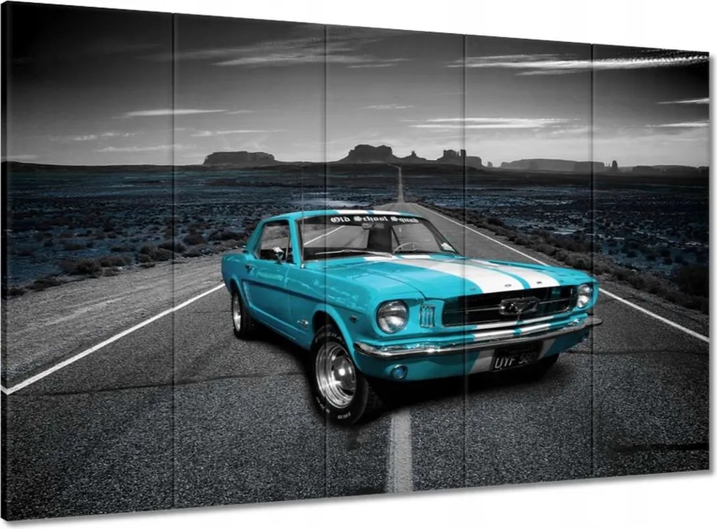 Vászonkép 100x70 Kék Ford Mustang