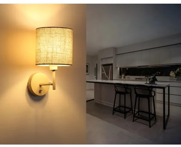 Globo 15968W - Fali lámpatest DELEON 1xE14/40W/230V