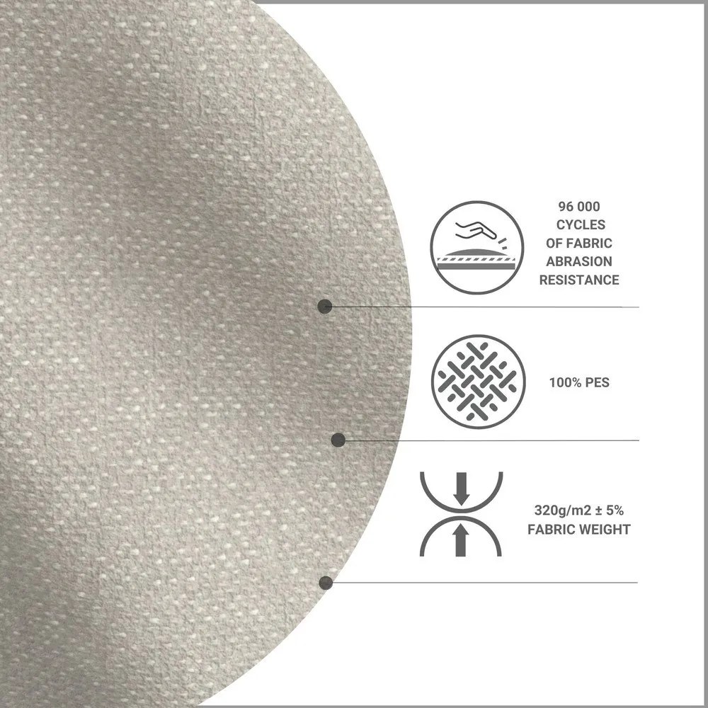 Szürkésbézs kárpitozott egyszemélyes ágy 80x200 cm Alba – Maison de Rêve