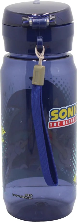 Sonic a sündisznó Thunder műanyag kulacs akasztóval 600 ml