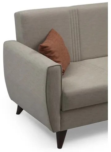 KORFU háromszemélyes ággyá alakítható kanapé, bézs