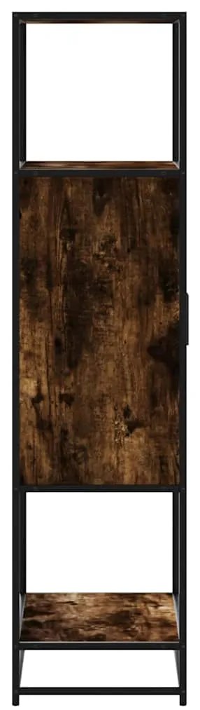 Highboard sonoma tölgy 68x35x139 cm gépelt fa és fém